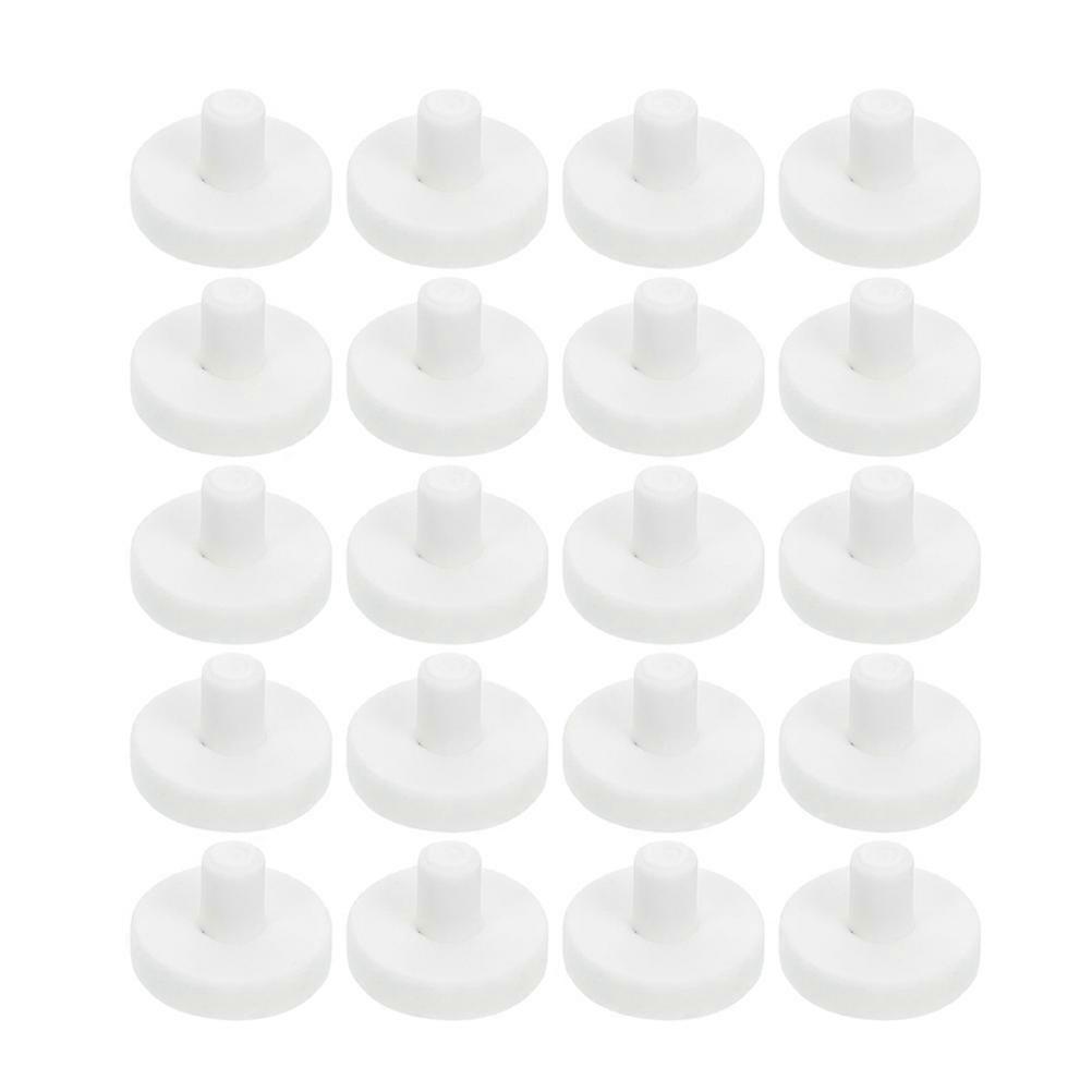 T Shape Ceramic Coral Frag Plugs for Coral Frag Propagation 25Pcs White