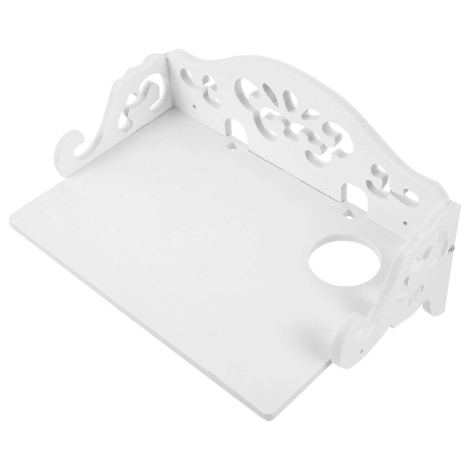 Wall Mount Storage Shelf for Home Use 3Pcs White Organizer Rack