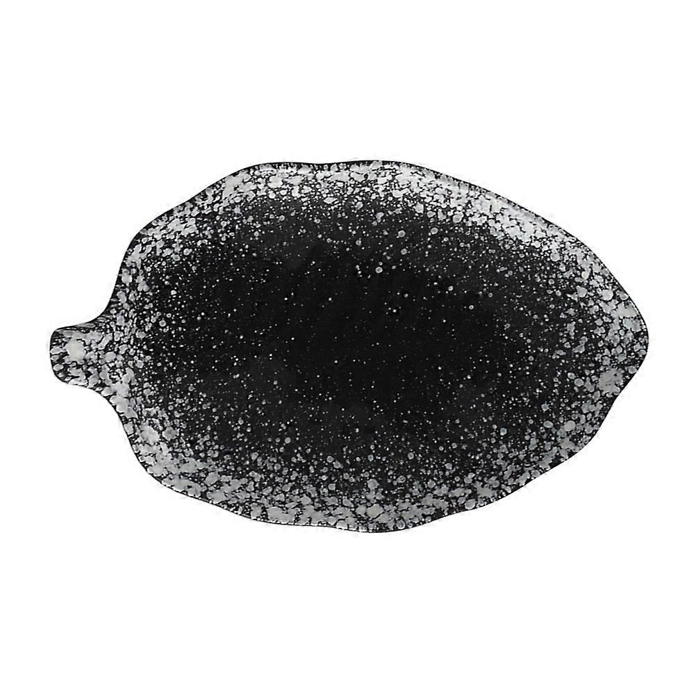 Ceramic Plate Creative Food Serving Plate for Storage 2Pcs Light Brown