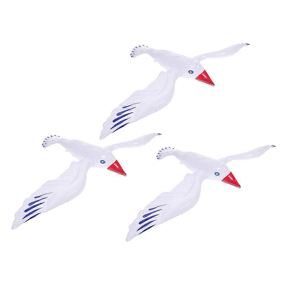Inflatable Seagull PVC Inflatable Seagull Figures for 3Pcs Pool Decoration
