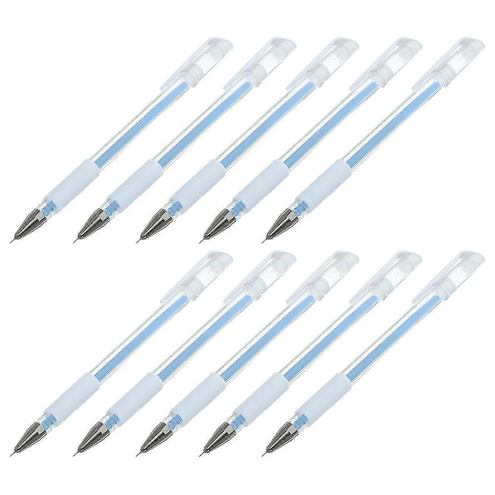 Portable Marking Pen for Drawing 10Pcs Blue Plastic Pens