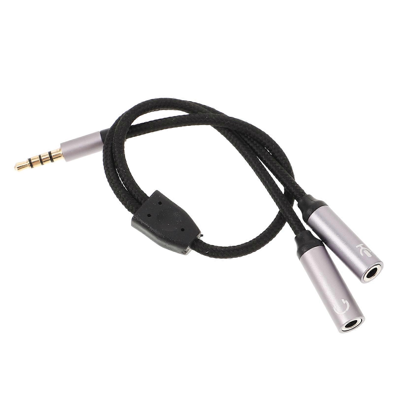 Earphone Adapter Mic Headphone Splitter for Audio Use Assorted Color