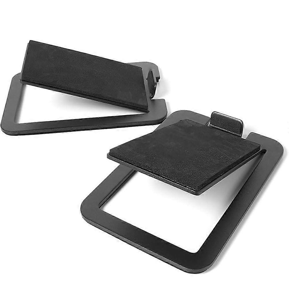 Desktop Speaker Stands For Small Computer Speakers  16 Degree Tilt Tabletop Stands With Damping Foam Padding, (2 Pcs)