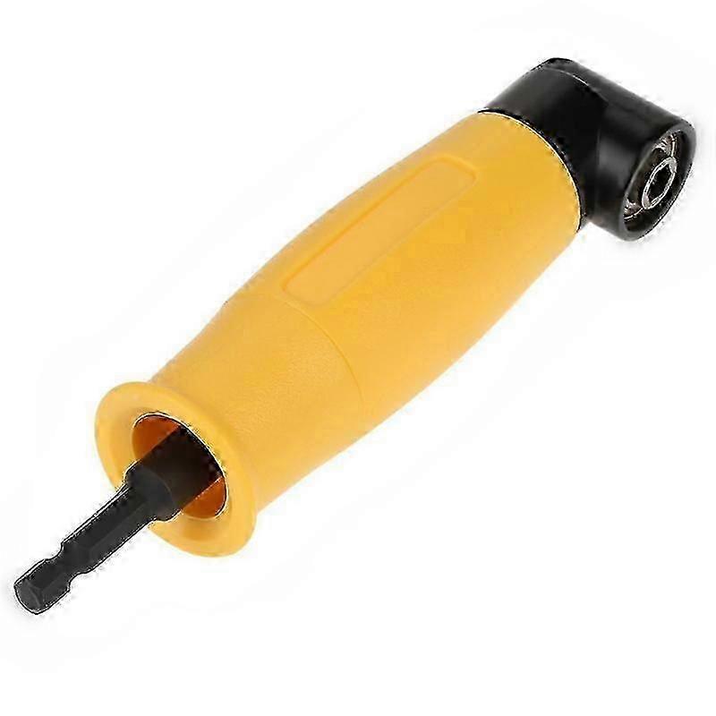 Degree Right Angle Drill Bit Adapter Yellow Angle Screwdriver 6.35mm Hex Shank Screwdriver And Screwdriver Bit Attachment With Port
