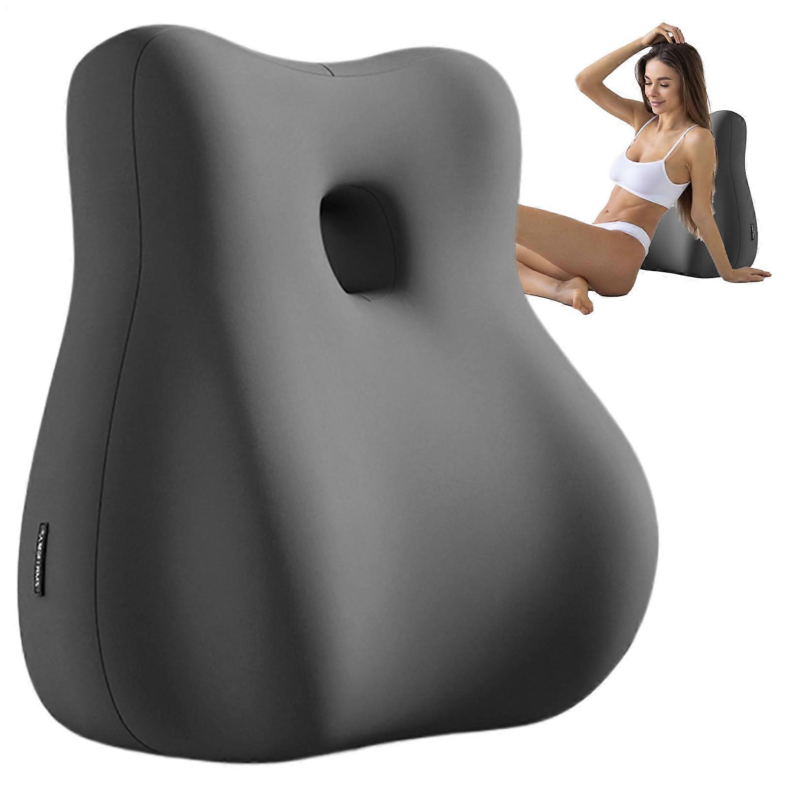 Ergonomic Back Support Cushion with Curved Design for Chairs or Beds, Full Body Pillow for Couples