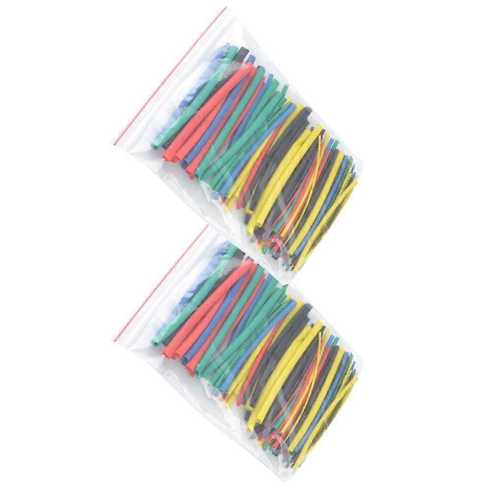Electrical Wrap Shrink Tubing for Wire Protection 200Pcs Set