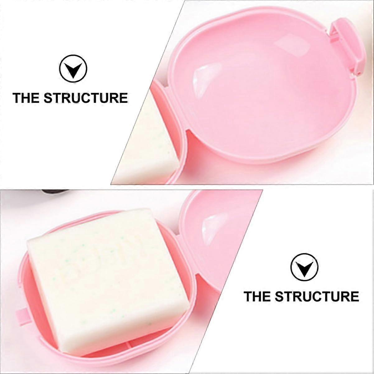 5pcs Travel Soap Case Set with Leakproof Secure Closure for Camping and Bar Soap Storage