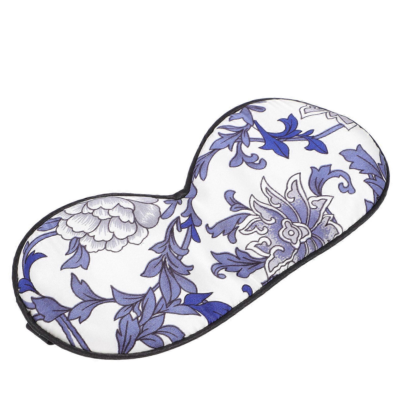 Silk Blindfold Sleep Eye Mask Comfortable Blindfold for 1Pcs Blue