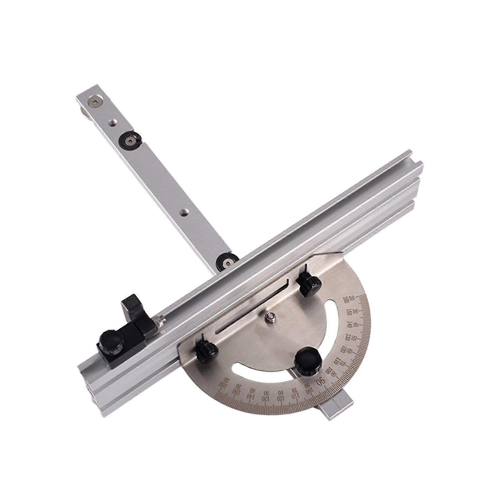 Table Saw Miter Gauge 250mm Aluminum Alloy Adjustable Protractor for  Precision Angle Cuts Ref:7776