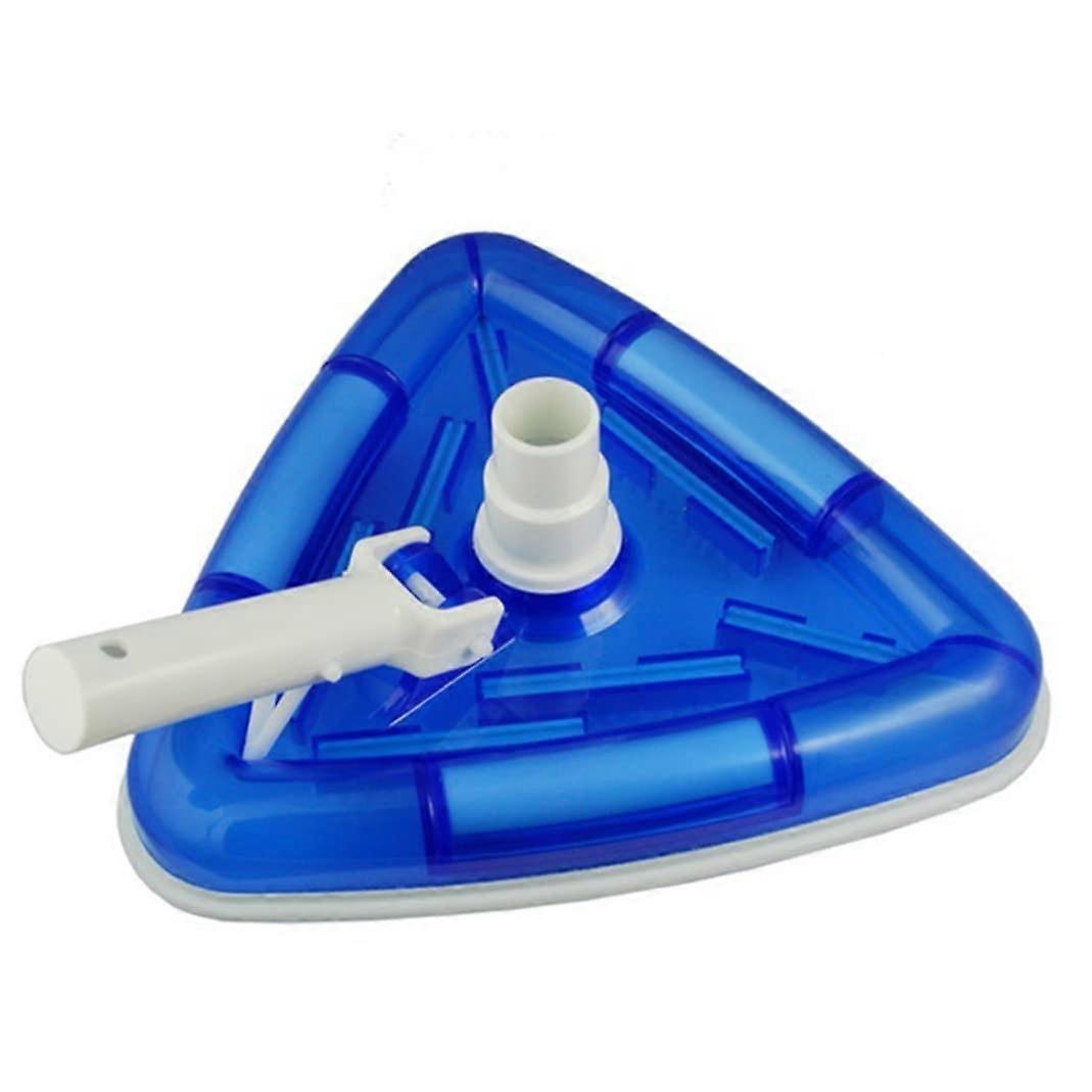 Pool Vacuum Head Triangular Transparent with Rotatable Hose Adapter for Easy Corner Cleaning