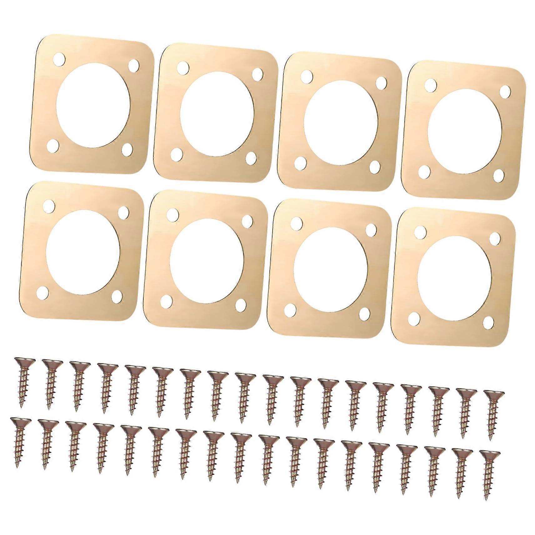 8 Pcs Metal Birdhouse Hole Guard Predator Protector with Durable Copper for Safe Quick Installation