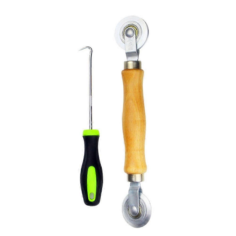 Window Screen Tool Mesh Screen Spline Roller Hook Lifter 2Pcs Set