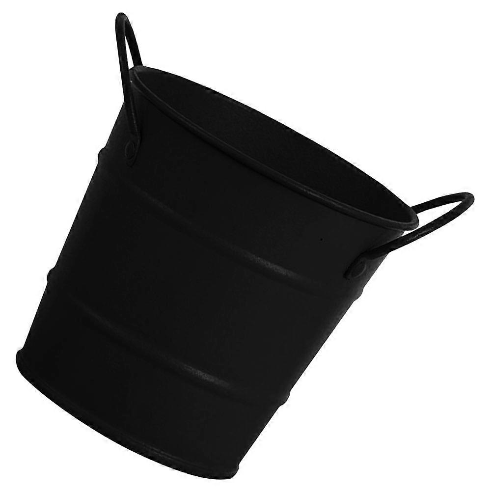 Creative Iron Bucket for Snack Storage Small Tin Bucket with Handles