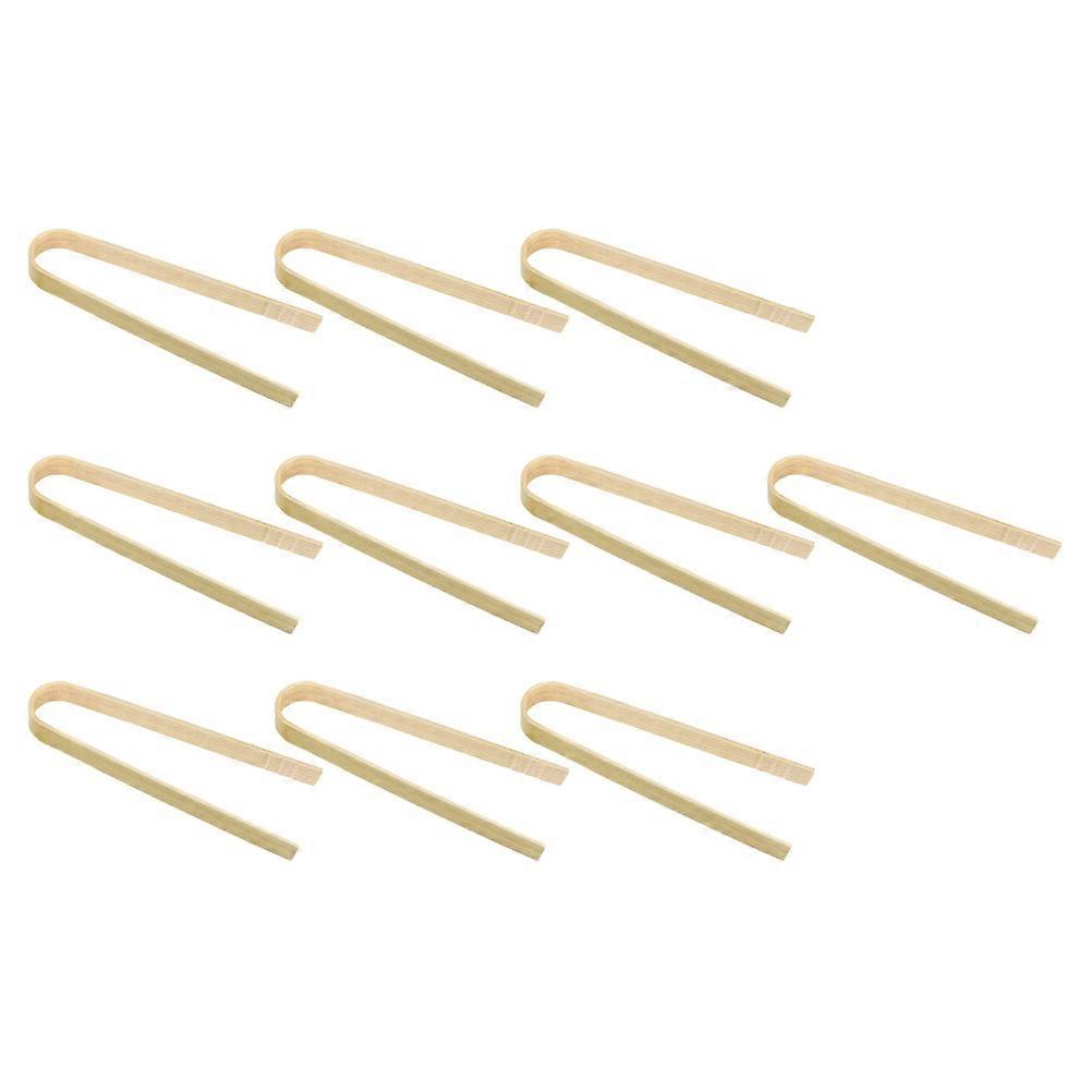 Bamboo Food Clips Multi-Functional Bread Clips for Kitchen Serving 10Pcs