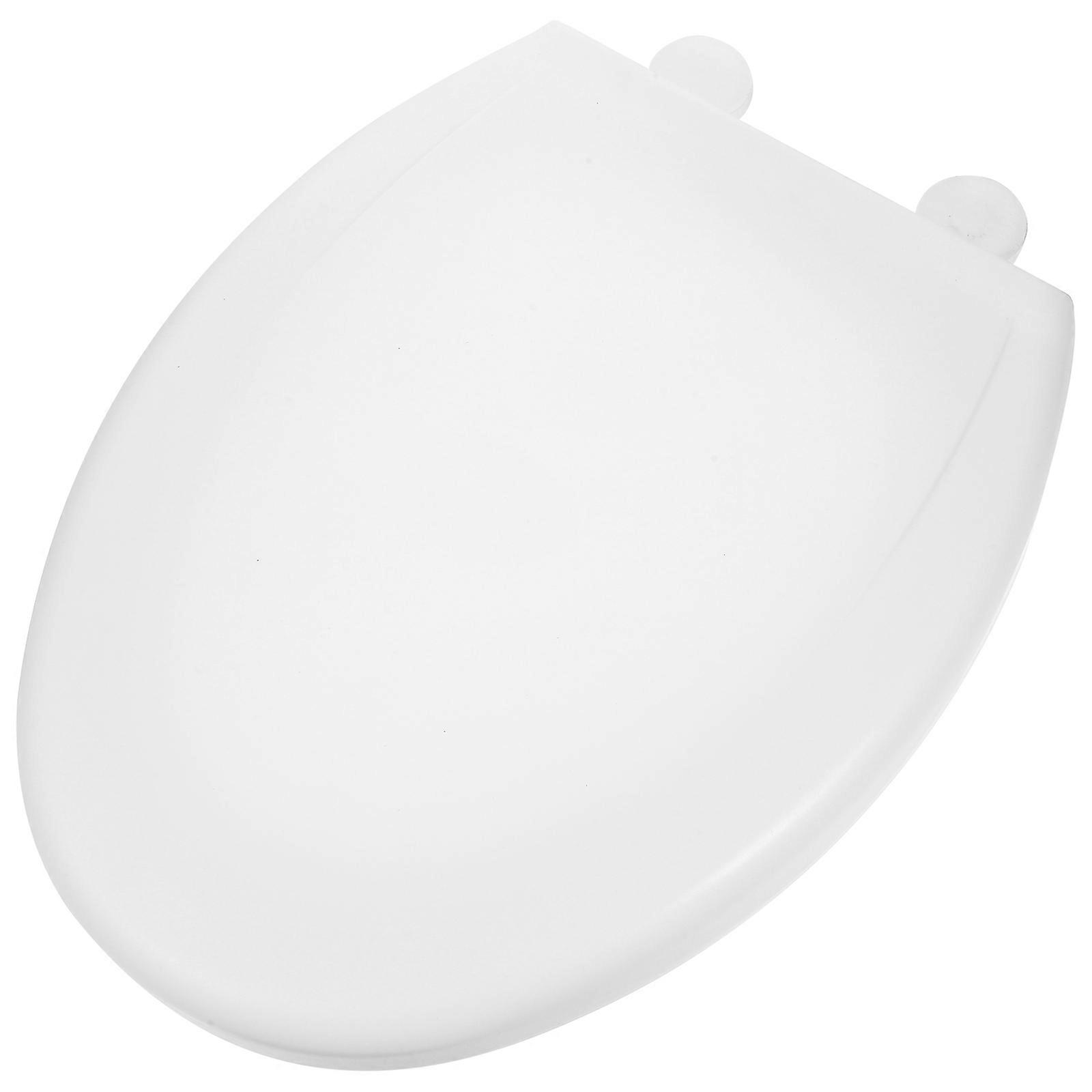 White Eva Toilet Seat Plastic Soft Replacement for Bathroom Use