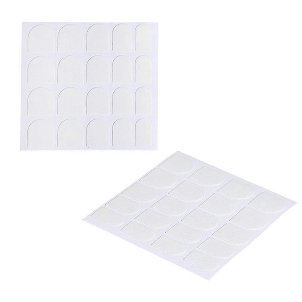 Nail Glue Sticker Double-Sided Adhesive for False Nails 50 Sheets White