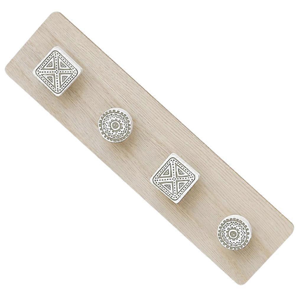 Modern Coat Hook Rack for Hanging with Wooden Construction Multi Hooks