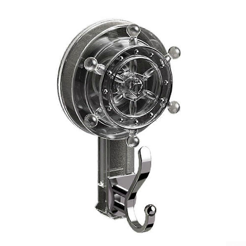 Heavy Duty Waterproof Suction Cup Hooks for Bathroom Towels, Tool Installation, Grey