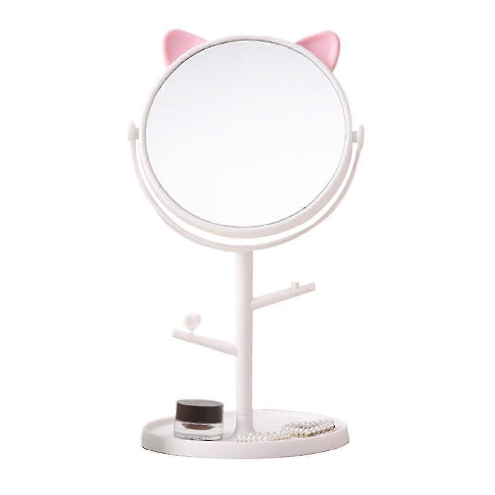 Cute Makeup Mirror Desktop Folding With Hook With Storage Rabbit Bear Mirror 2025