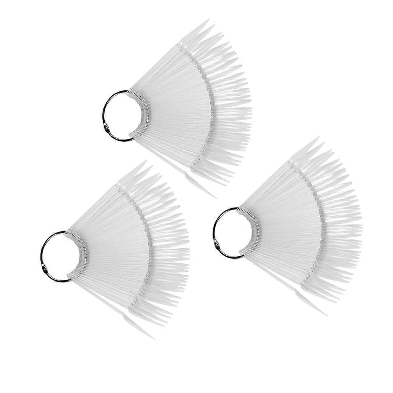 Nail Display Stand Transparent Tip Stick Set Smooth Painting Surface for Beginners and Professionals