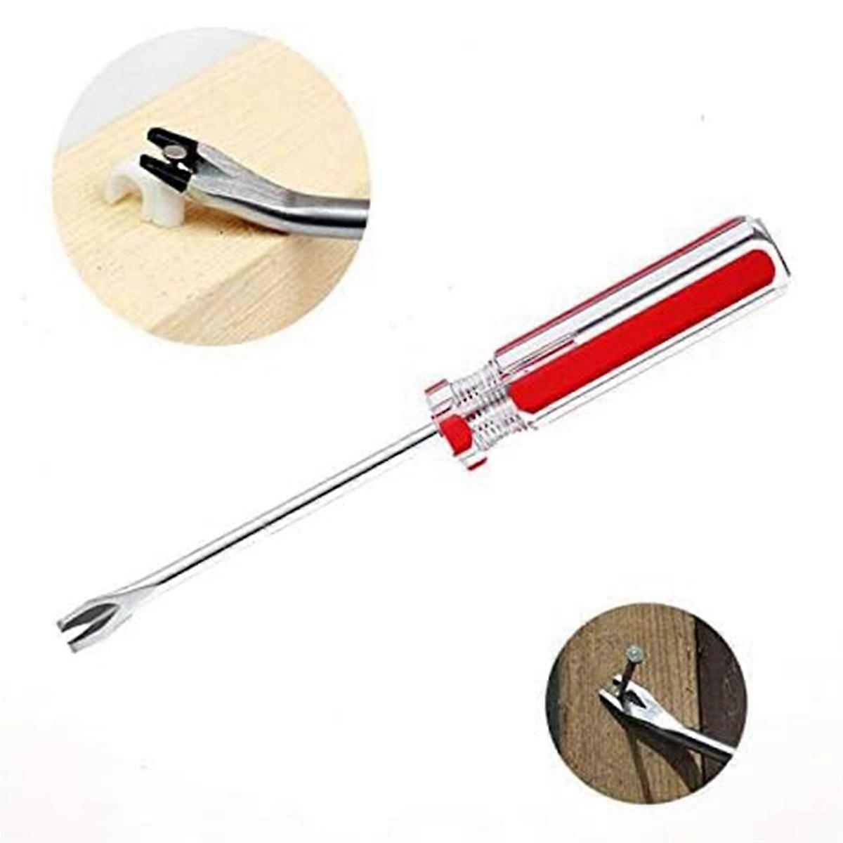 4 Pack Tack Lifter Tack Puller Nail Puller, U Tip Nail Staple Rivet Staple Puller Staple Remover Tool