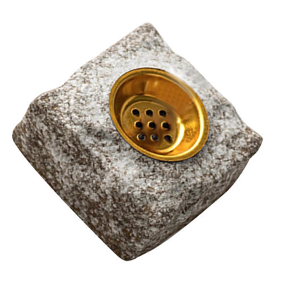 Dark Grey Ceramic Incense Burner for Indoor Use 2Pcs Incense Cone Holder