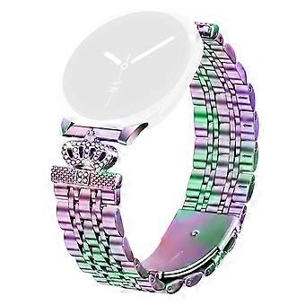 Cinturino con connettore per Samsung Galaxy Watch Ultra (2025) 47 mm con corona in strass a 7 perline, in metallo S