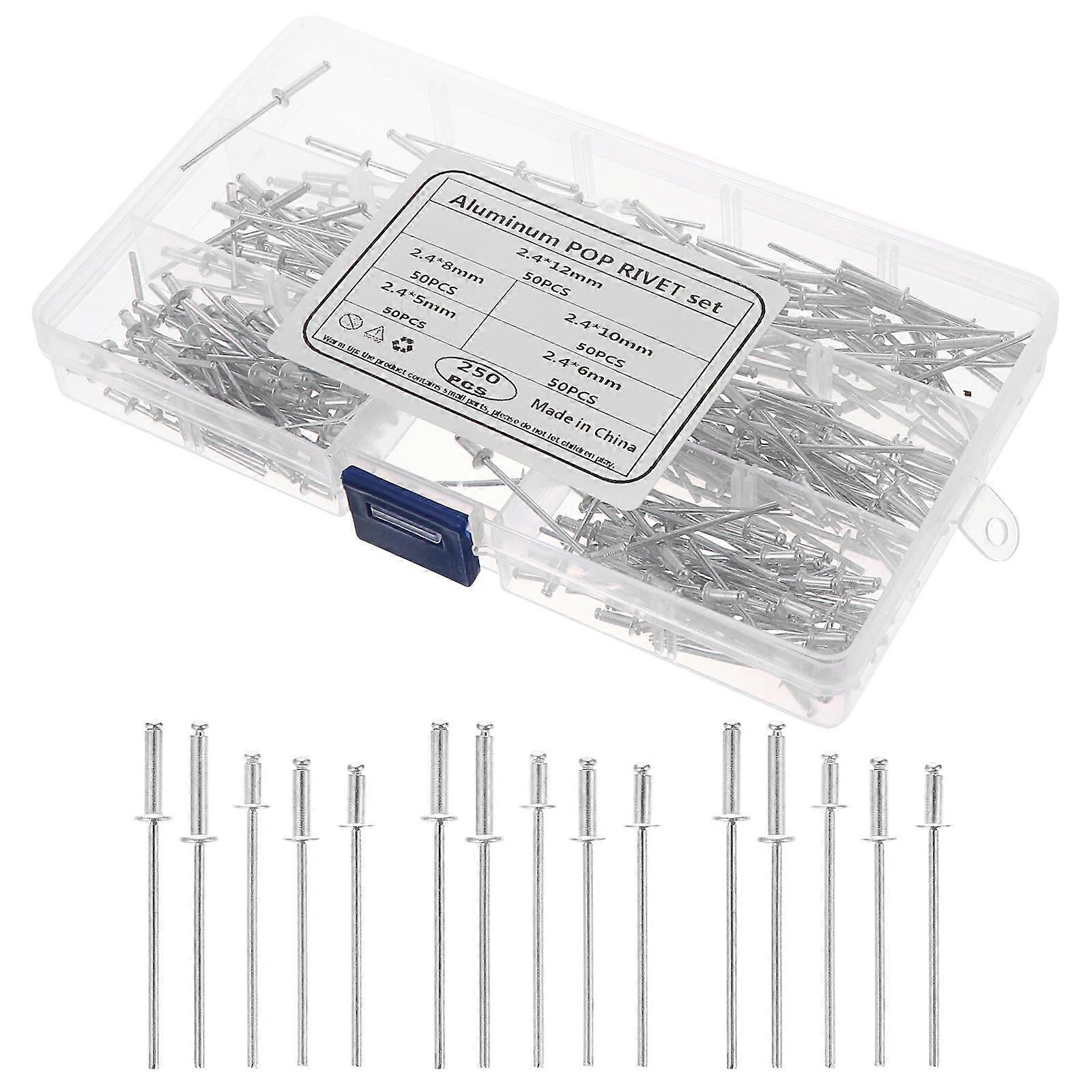 Silver Aluminum Blind Rivets for DIY Tool 500Pcs Practical Fasteners