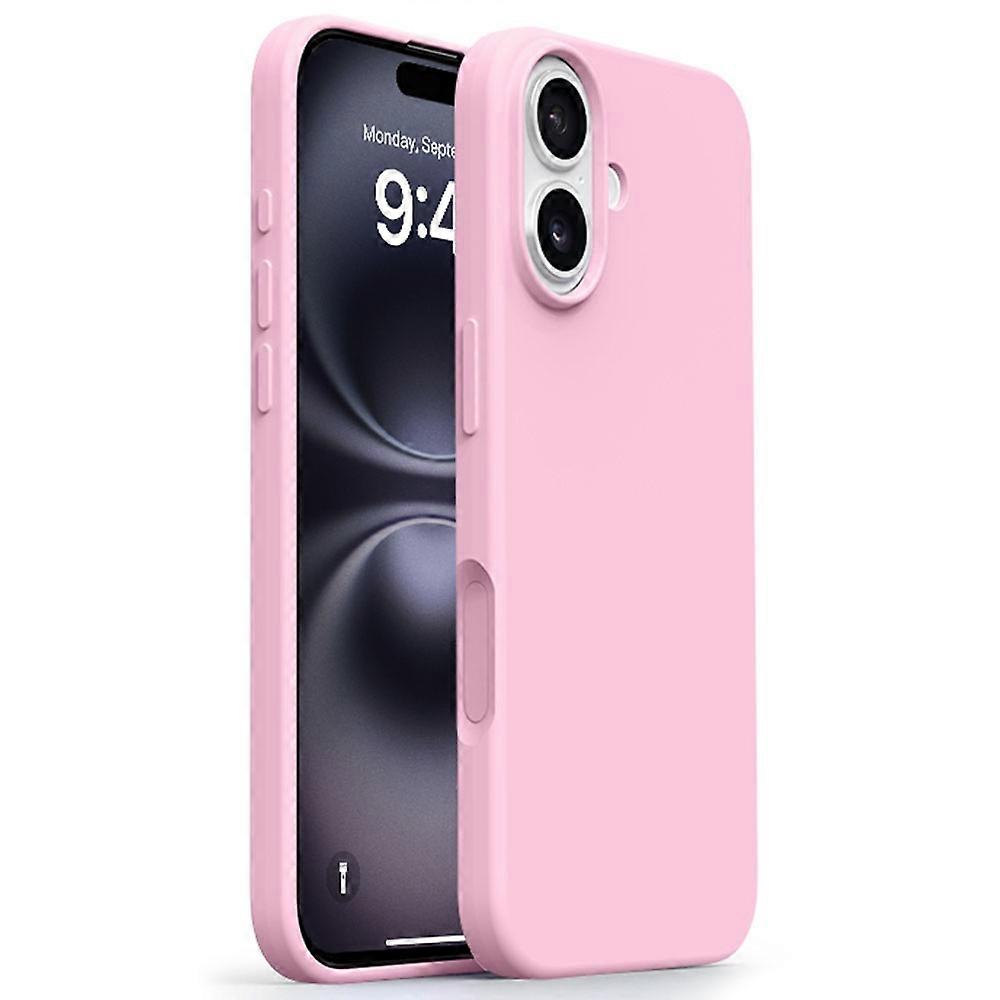 For iPhone 17 Case Ultra Thin Liquid Silicone + PC Phone Cover with Camera Touch Control Button