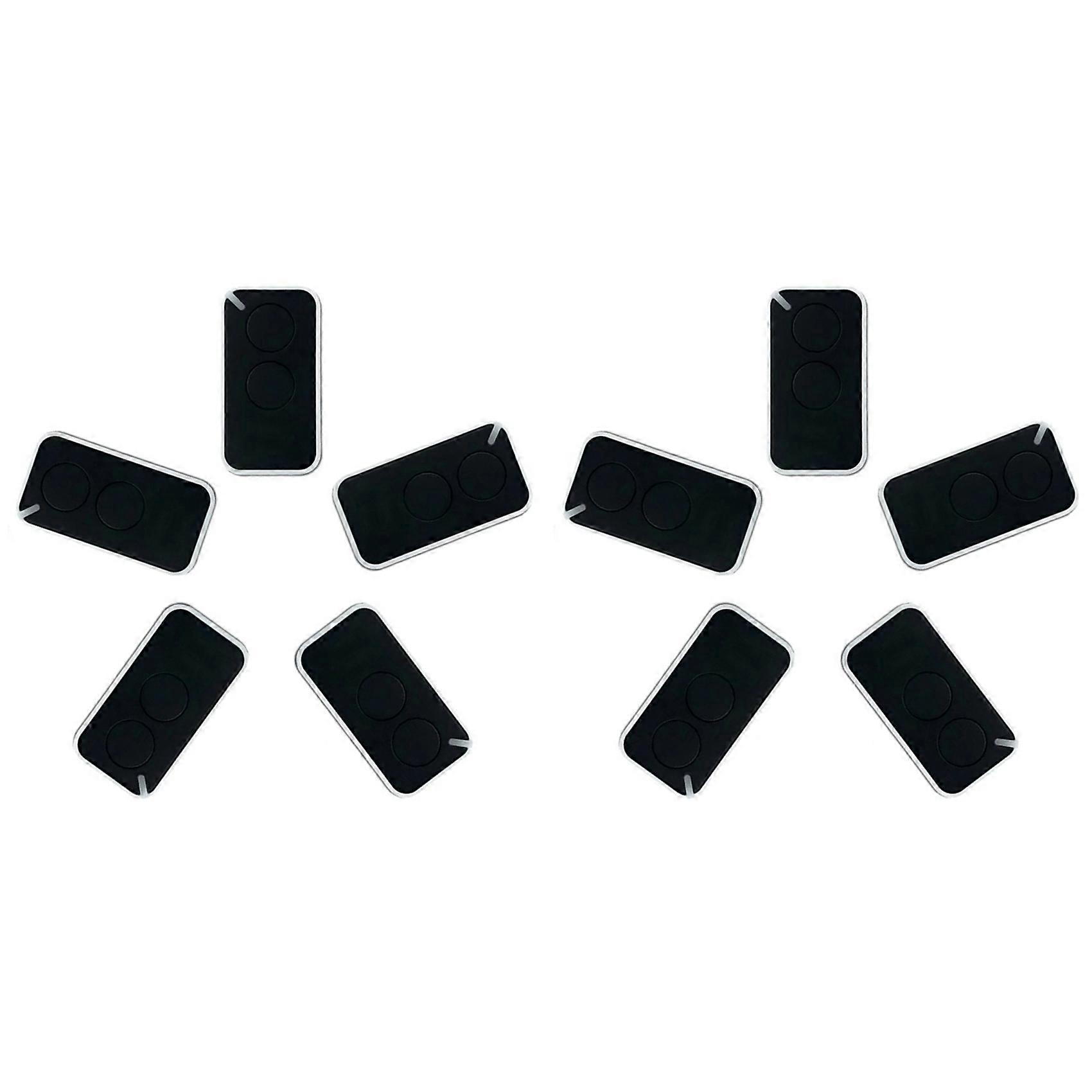 10pcs for NICE Universal Garage Remote Control 433.92MHz 2-Channel Rolling Code Black