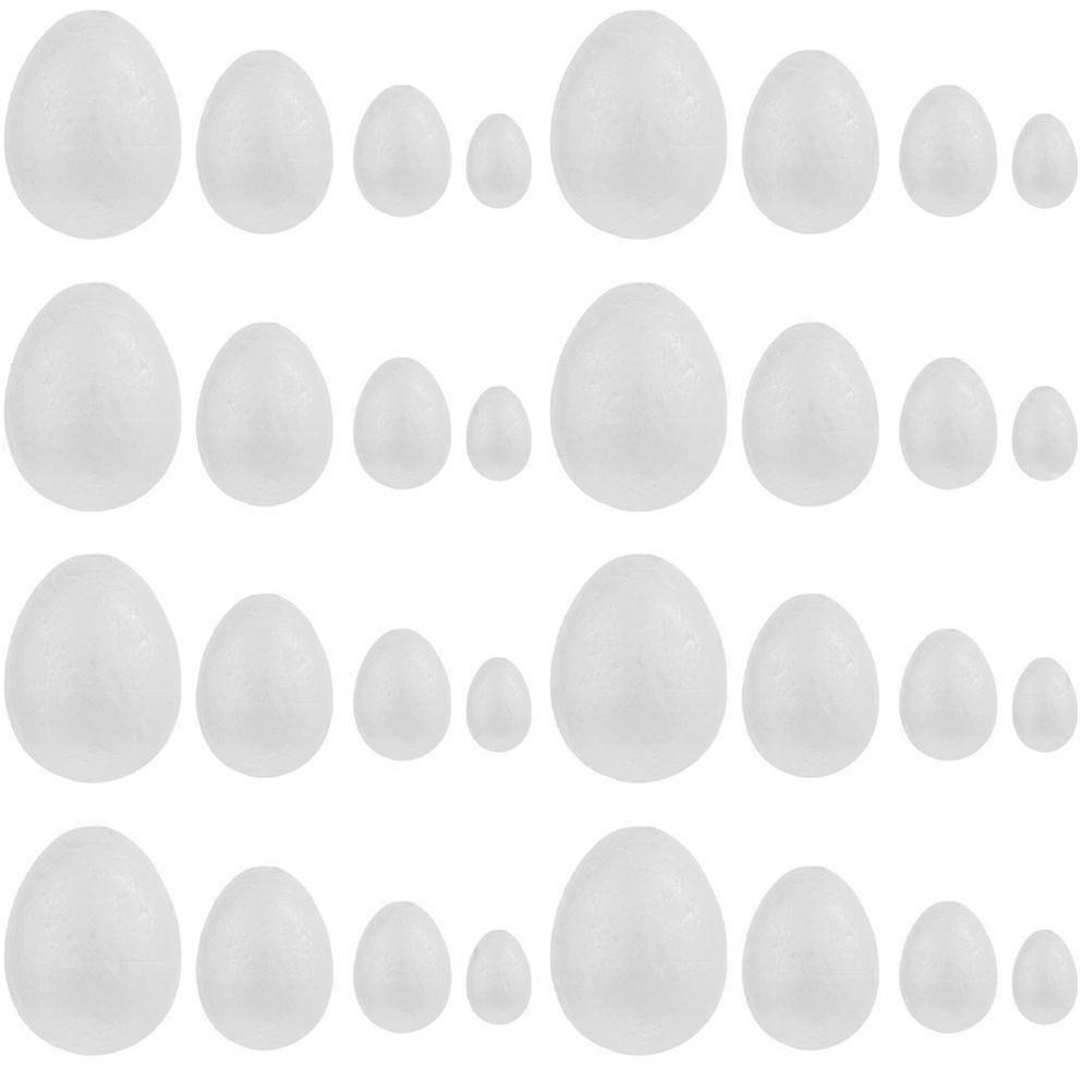 40PCS DIY Eggs Blank Solid Egg Easter Supplies for Kids Children