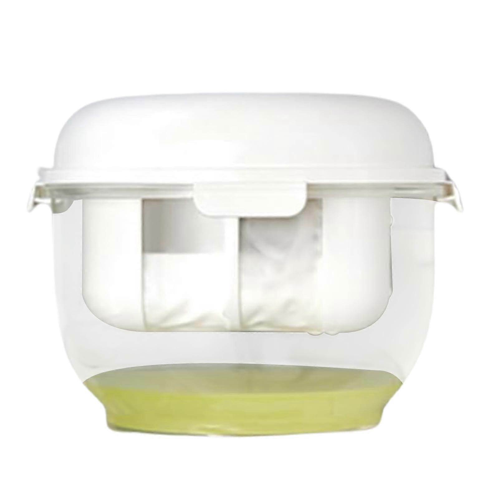 Yogurt Strainer with Transparent Lid, Fine Mesh Cheese Maker for Nut Milk and MultiPurpose Kitchen Use