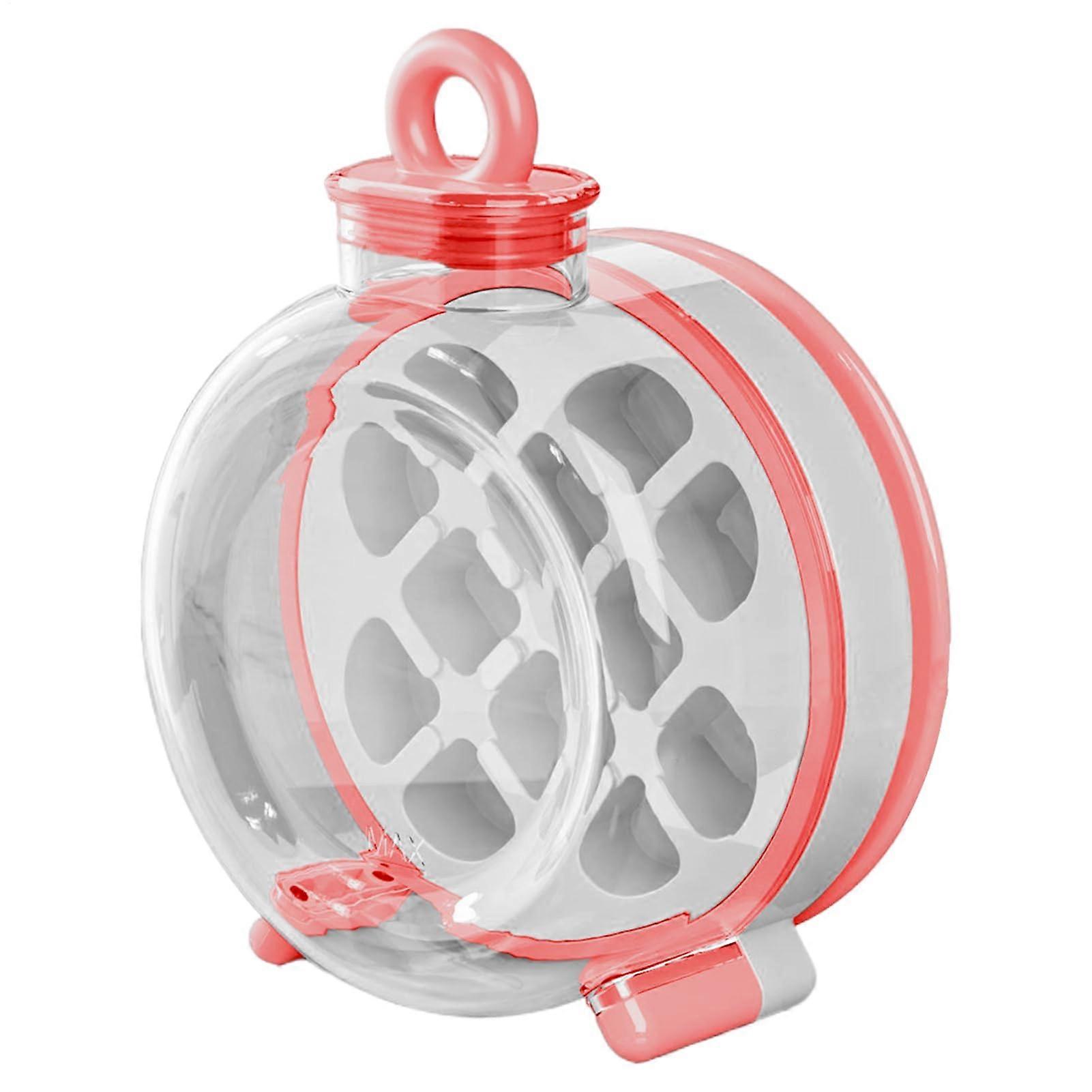 2 in 1 Ice Tray Bottle with LeakProof Seal for Drinks, Quick Ice Cube Maker, Red