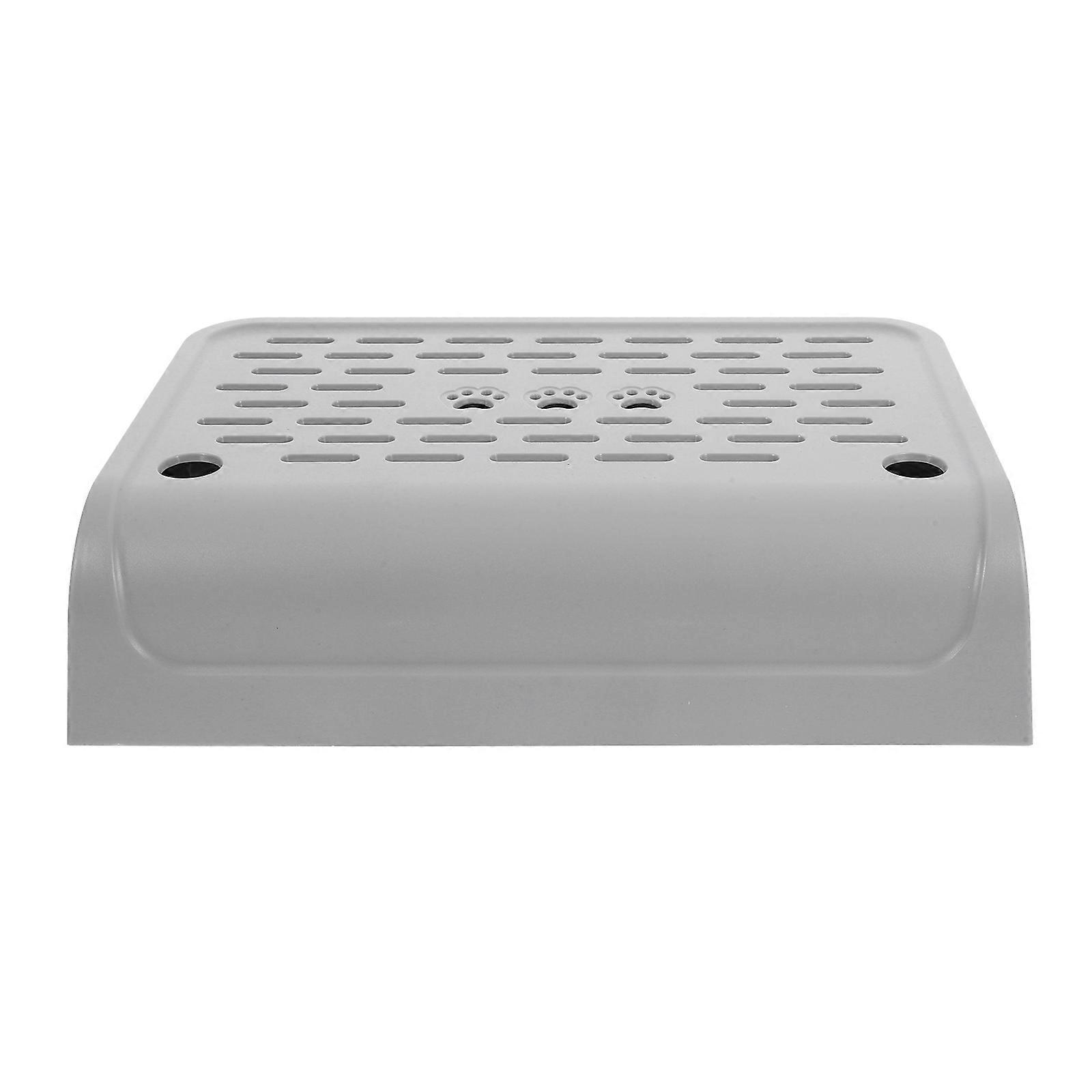 Plastic Cat Ramp for Litter Box with Pedal Step Easy to Clean