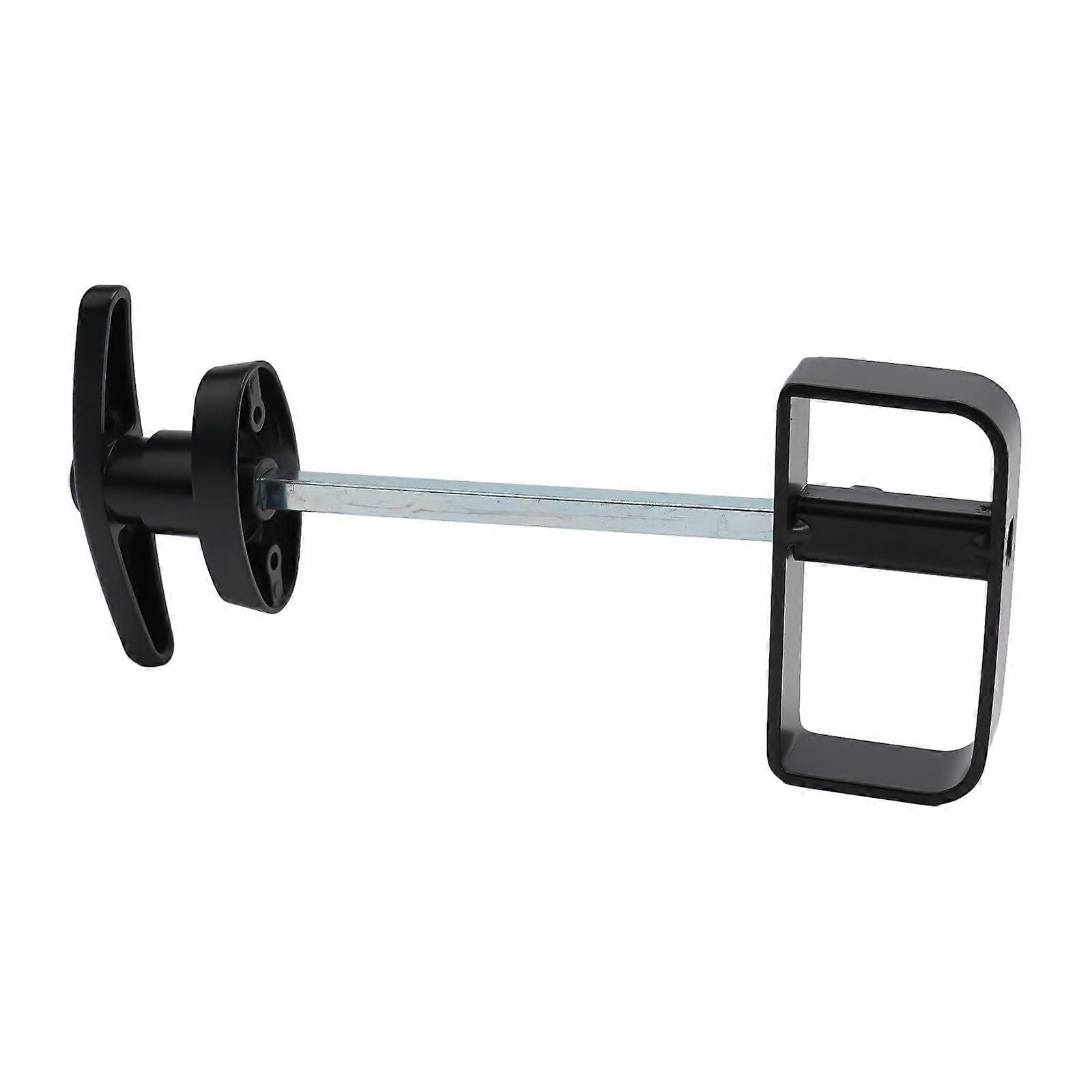 T Handle Lock for Shed and Barn, Black Powder Coated Security Set with Keys, RustResistant