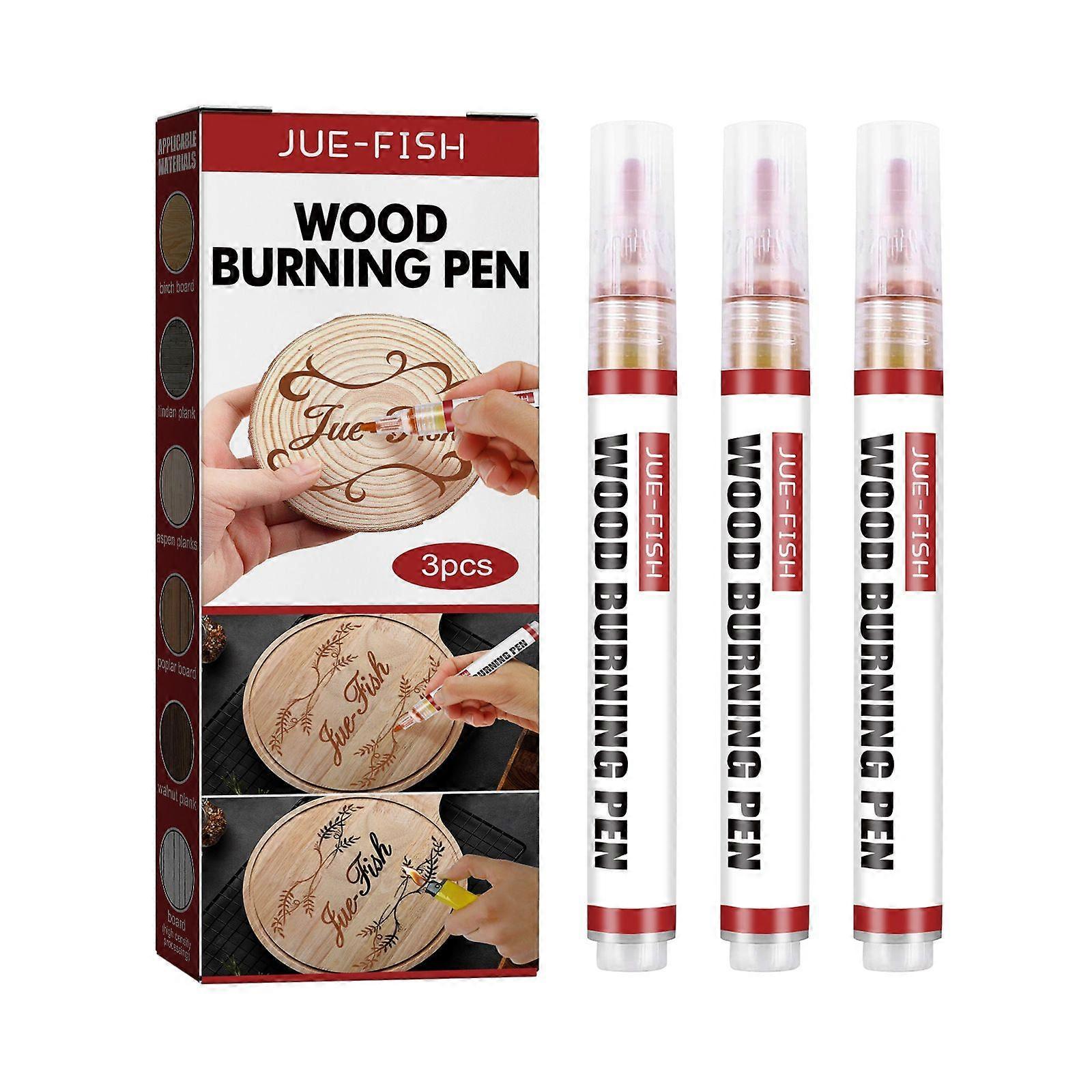 Pyrography Pen Wood Marking Burning Wood Marking Pen (3pcs/box)