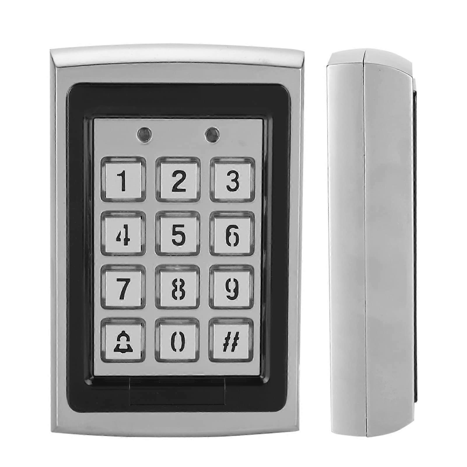 Metal Door Access Control Keypad with Card Reader and Alarm for Office Security