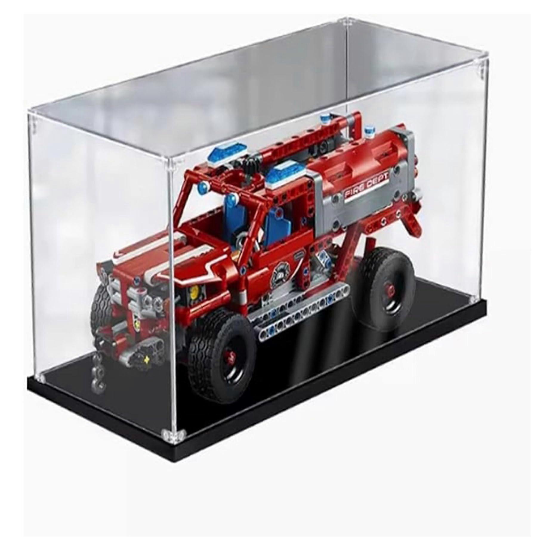 Acrylic Clear Dustproof Display Case with Stable Black Base 3mm for  42075