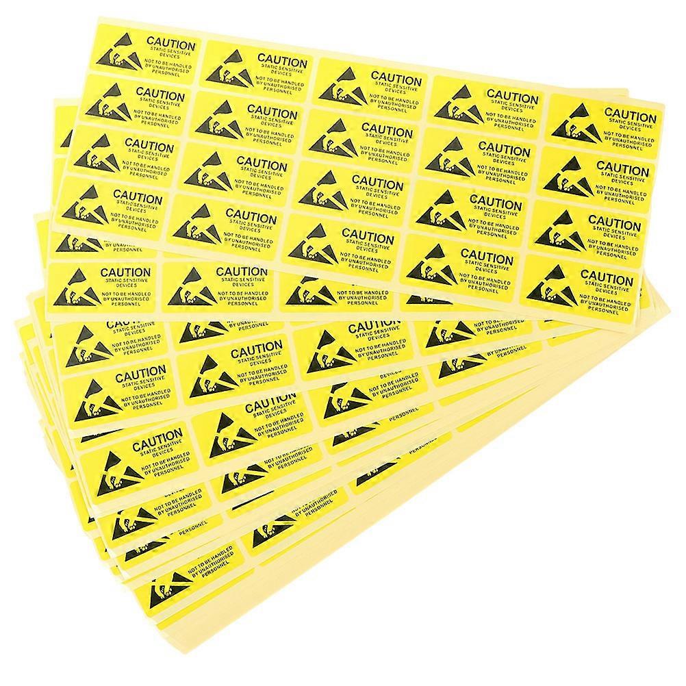 Electrostatic Sticker Paper Label for Device Warning 1000Pcs