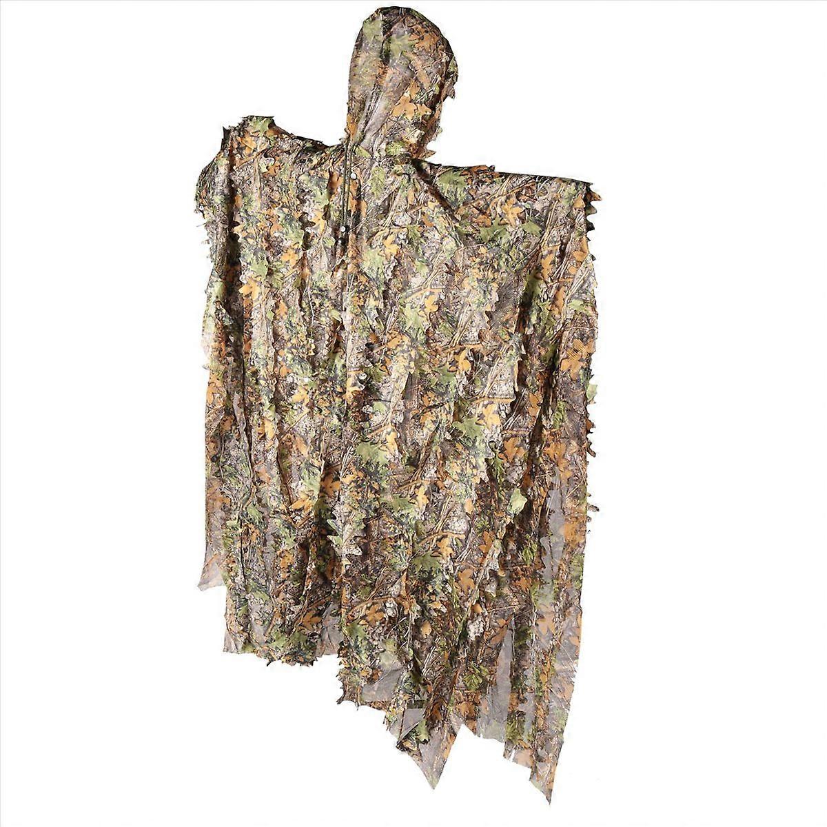 Camo 3D Leaf cloak Yowie Breathable Open Poncho Type