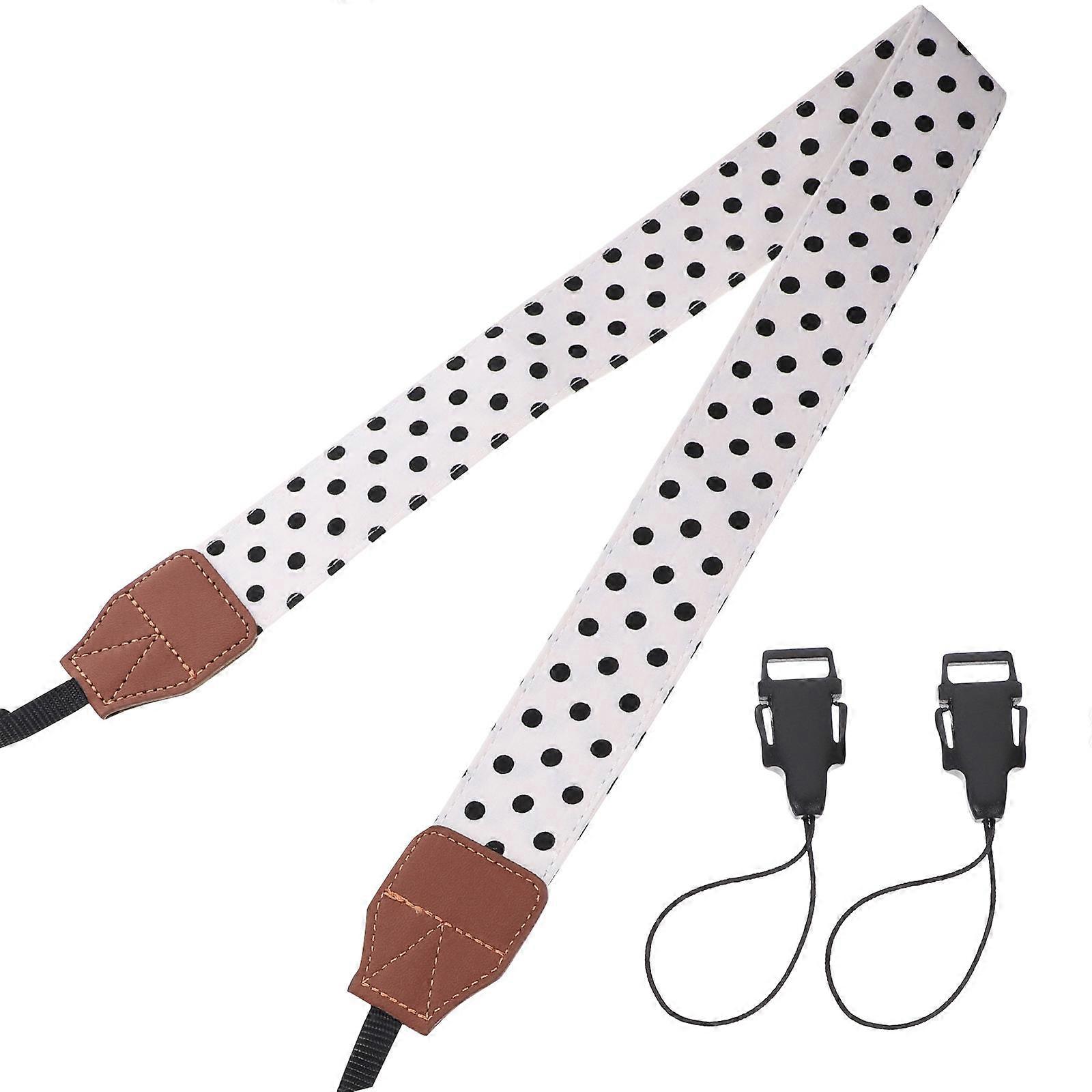 Camera Neck Strap White Adjustable Practical Camera Shoulder Strap