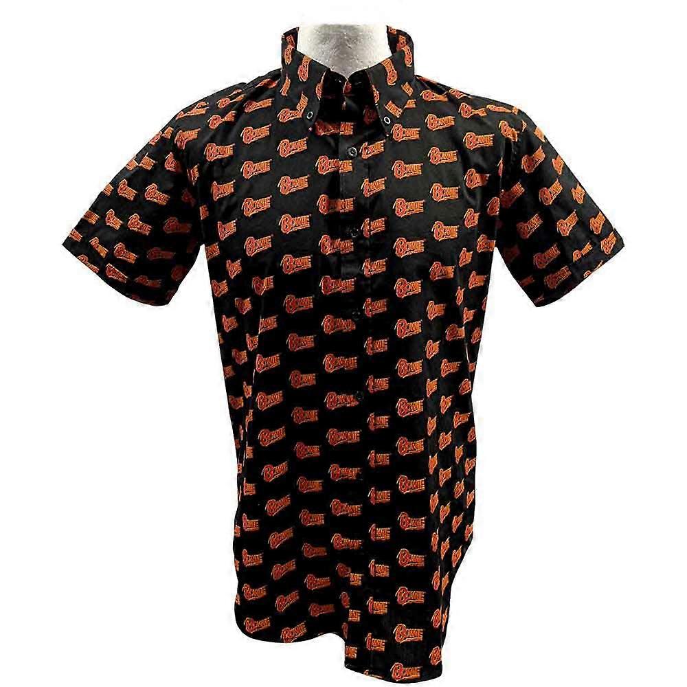 David Bowie Pattern Repeat Casual Shirt