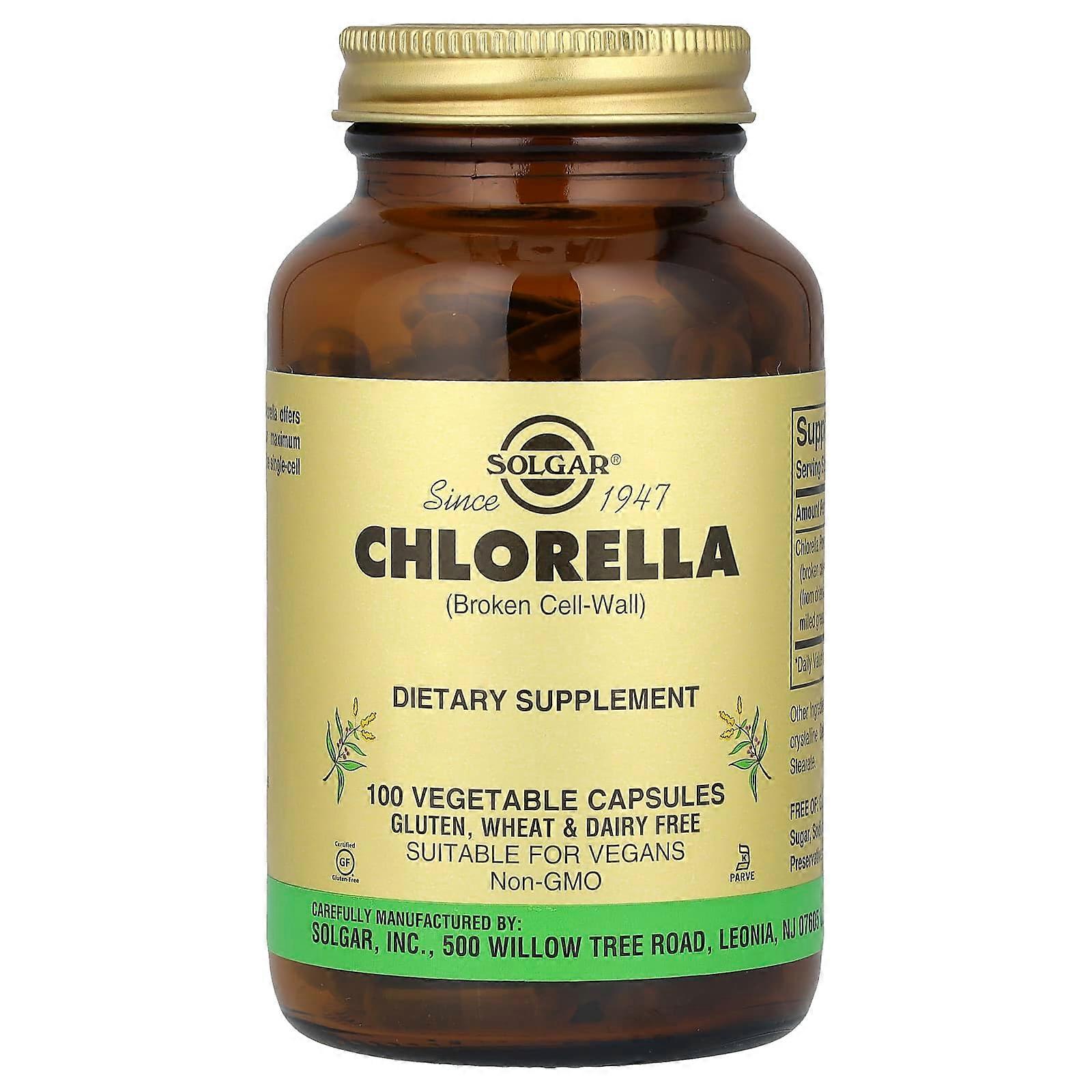 Solgar, Chlorella (Broken Cell-Wall), 100 Veggie Caps