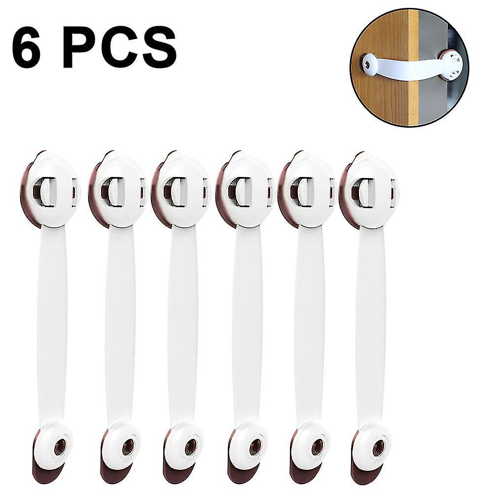 Cabinet Locks Child Safety Locks For And Drawers 6 Pack brown Baby Safety Locks & Guards