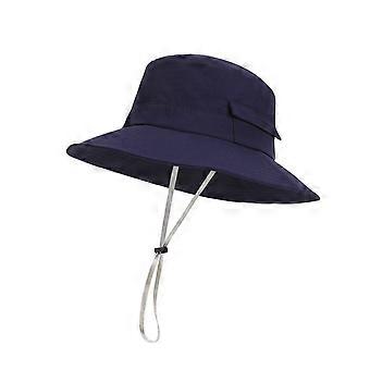 Chapeau de pêcheur à large bord, cordon de serrage ajustable, boucle coupe-vent, chapeau bob pour les voyages en plein air et la randonnée, protection UV KAESI
