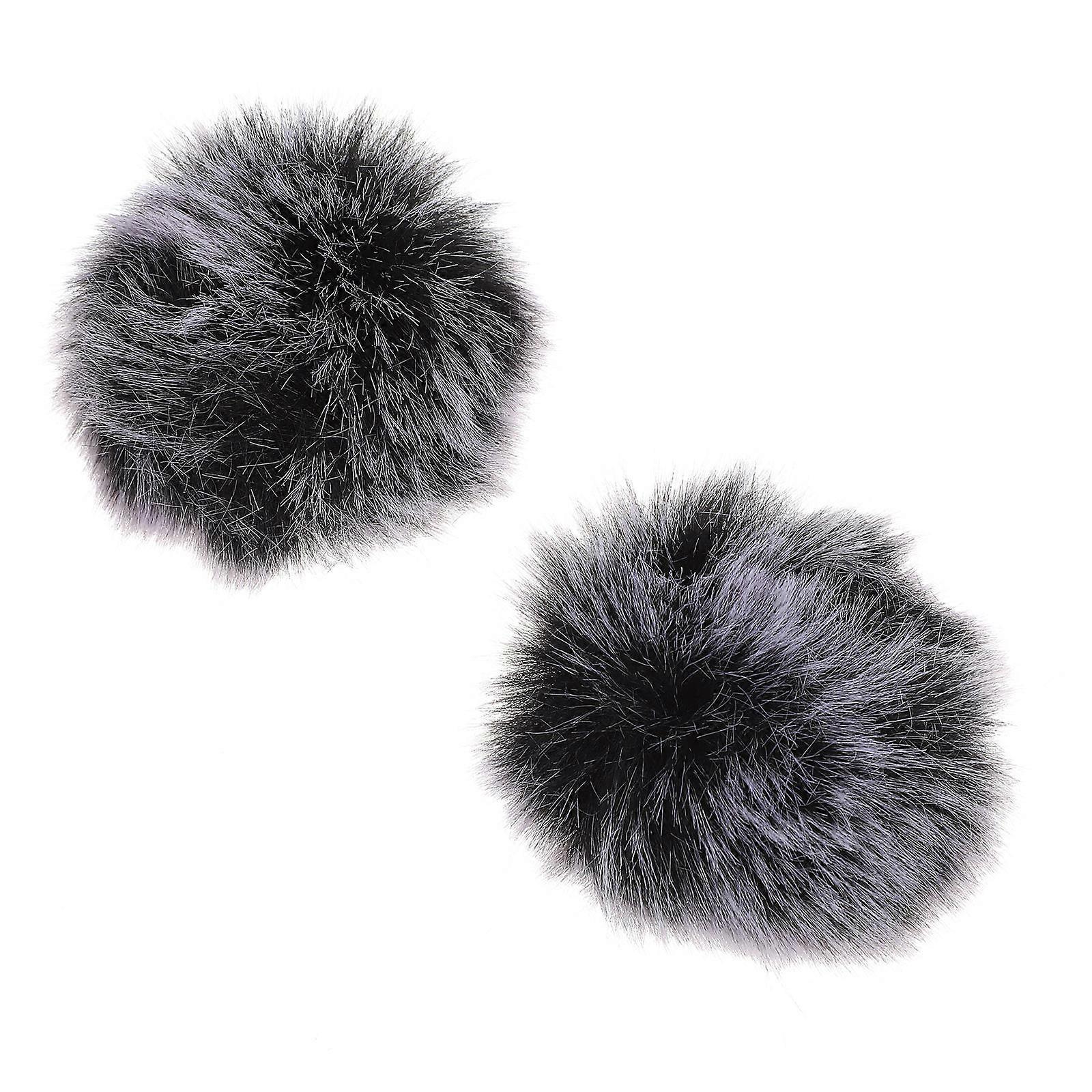 Microphone Accessory Windproof Cover for Microphone 2Pcs Plush Sleeve