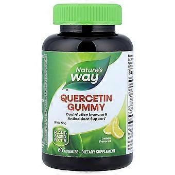 Nature's Way, Quercetin Gummies With Zinc, Lemon, 60 Gummies