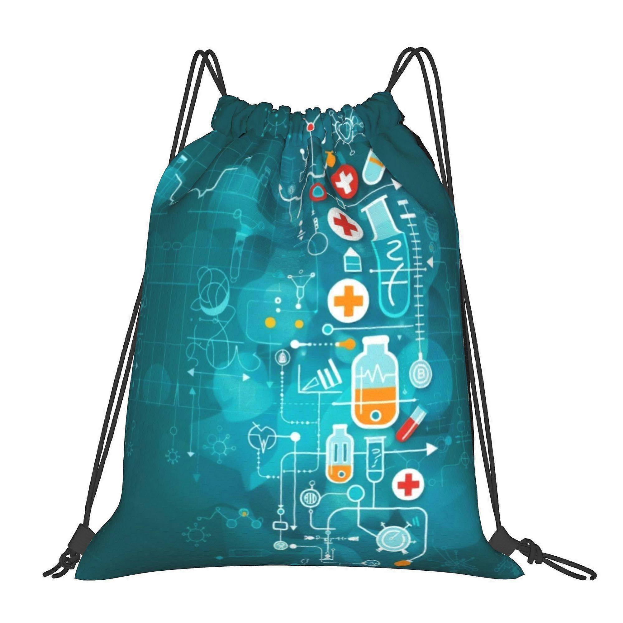 Chemical Science Elements Drawstring Bags-Cqazw