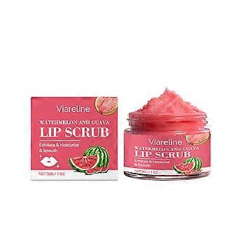 2 stk. Vannmelon Guava Leppeskrubb, Mild Peeling for glatte, myke lepper, Fuktighetsgivende leppepleie