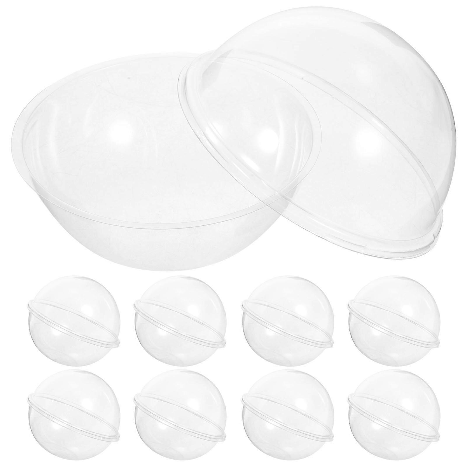 Cupcake Box Transparent for Storage 10Pcs Individual Clear Cupcake Boxes